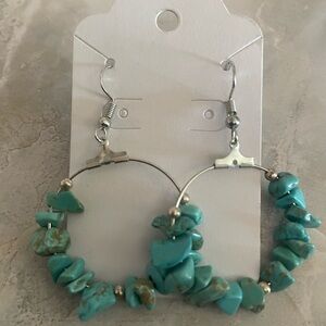 Turquoise Hoop Earrings